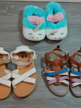 Girl's Summer Comfort Soft Flat Sandal Toddler Used